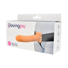 Load image into Gallery viewer, loving-joy-7-inch-hollow-strap-on-vanilla

