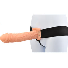 Load image into Gallery viewer, loving-joy-7-inch-hollow-strap-on-vanilla

