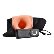 Load image into Gallery viewer, loving-joy-7-inch-vibrating-hollow-strap-on-vanilla
