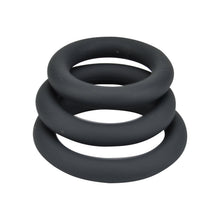 Load image into Gallery viewer, loving-joy-thick-silicone-cock-rings-3-pack-grey
