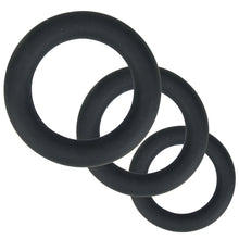 Load image into Gallery viewer, loving-joy-thick-silicone-cock-rings-3-pack-grey

