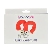 Load image into Gallery viewer, loving-joy-furry-handcuffs-red
