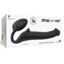 Load image into Gallery viewer, strap-on-me-semi-realistic-bendable-strap-on-black-medium
