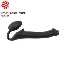 Load image into Gallery viewer, strap-on-me-semi-realistic-bendable-strap-on-black-medium
