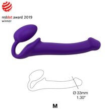 Load image into Gallery viewer, strap-on-me-semi-realistic-bendable-strap-on-purple-medium
