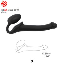 Load image into Gallery viewer, strap-on-me-semi-realistic-bendable-strap-on-black-small
