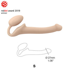 Load image into Gallery viewer, strap-on-me-semi-realistic-bendable-strap-on-vanilla-small
