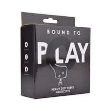 Load image into Gallery viewer, bound-to-play-heavy-duty-furry-handcuffs-black
