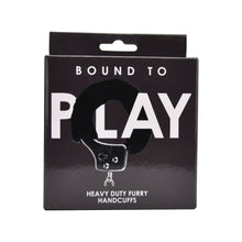 Load image into Gallery viewer, bound-to-play-heavy-duty-furry-handcuffs-black
