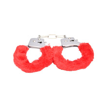 Load image into Gallery viewer, bound-to-play-heavy-duty-furry-handcuffs-red
