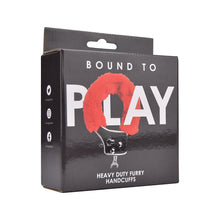 Load image into Gallery viewer, bound-to-play-heavy-duty-furry-handcuffs-red
