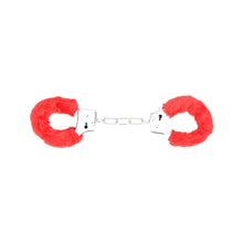 Load image into Gallery viewer, bound-to-play-heavy-duty-furry-handcuffs-red

