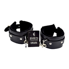 Load image into Gallery viewer, bound-to-please-furry-plush-wrist-cuffs-black
