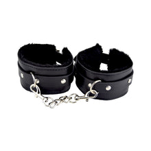 Load image into Gallery viewer, bound-to-please-furry-plush-wrist-cuffs-black
