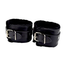 Load image into Gallery viewer, bound-to-please-furry-plush-wrist-cuffs-black
