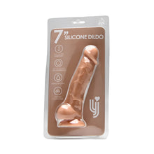 Load image into Gallery viewer, loving-joy-7-inch-realistic-silicone-dildo-with-suction-cup-and-balls-vanilla
