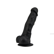 Load image into Gallery viewer, loving-joy-7-inch-realistic-silicone-dildo-with-suction-cup-and-balls-black
