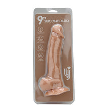 Load image into Gallery viewer, loving-joy-9-inch-realistic-silicone-dildo-with-suction-cup-and-balls-vanilla
