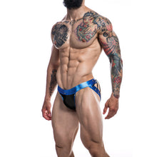 Load image into Gallery viewer, c4m-desire-jockstrap-blue-leatherette-small

