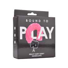 Load image into Gallery viewer, bound-to-play-heavy-duty-furry-handcuffs-pink
