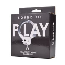 Load image into Gallery viewer, bound-to-play-heavy-duty-metal-handcuffs
