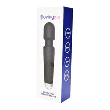 Load image into Gallery viewer, loving-joy-20-function-wand-vibrator-black
