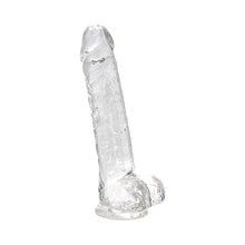 Load image into Gallery viewer, loving-joy-8-inch-dildo-with-balls-clear
