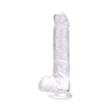 Load image into Gallery viewer, loving-joy-9-inch-dildo-with-balls-clear
