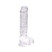 Load image into Gallery viewer, loving-joy-9-inch-dildo-with-balls-clear
