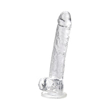 Load image into Gallery viewer, loving-joy-11-inch-dildo-with-balls-clear
