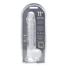 Load image into Gallery viewer, loving-joy-11-inch-dildo-with-balls-clear
