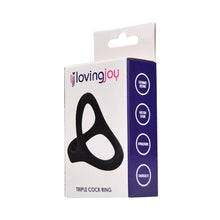 Load image into Gallery viewer, loving-joy-silicone-triple-cock-ring
