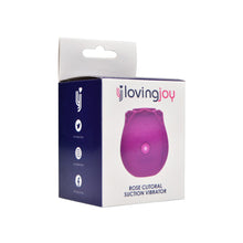 Load image into Gallery viewer, loving-joy-rose-toy-clitoral-suction-vibrator-purple
