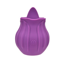 Load image into Gallery viewer, loving-joy-rose-licking-clitoral-vibrator-purple
