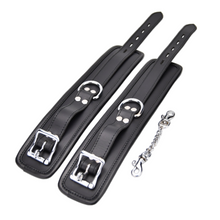 Load image into Gallery viewer, bound-leather-wrist-restraints
