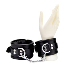 Load image into Gallery viewer, bound-leather-wrist-restraints
