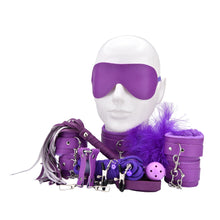 Load image into Gallery viewer, bound-to-play-bondage-kit-purple-11-piece
