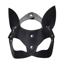 Load image into Gallery viewer, bound-to-play-kitty-cat-face-mask-black
