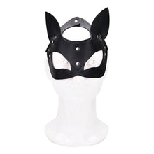 Load image into Gallery viewer, bound-to-play-kitty-cat-face-mask-black
