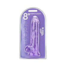 Load image into Gallery viewer, loving-joy-8-inch-dildo-with-balls-purple
