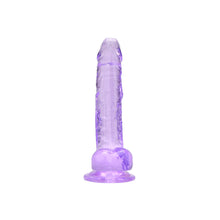 Load image into Gallery viewer, loving-joy-7-inch-dildo-with-balls-purple
