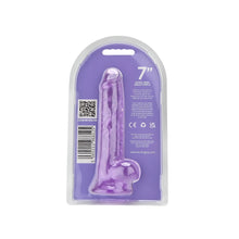 Load image into Gallery viewer, loving-joy-7-inch-dildo-with-balls-purple
