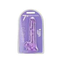 Load image into Gallery viewer, loving-joy-7-inch-dildo-with-balls-purple
