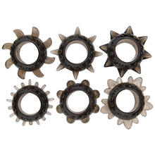 Load image into Gallery viewer, loving-joy-textured-cock-ring-set-6-pack
