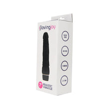 Load image into Gallery viewer, loving-joy-7-inch-realistic-vibrator-black
