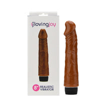 Load image into Gallery viewer, loving-joy-8-inch-realistic-vibrator-brown
