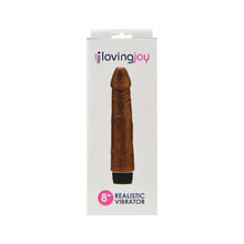 Load image into Gallery viewer, loving-joy-8-inch-realistic-vibrator-brown
