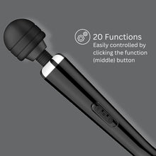 Load image into Gallery viewer, loving-joy-rechargeable-magic-wand-vibrator-black

