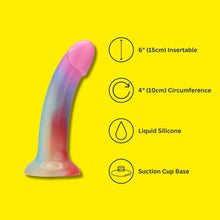Load image into Gallery viewer, mina-iridescent-silicone-dildo

