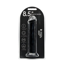 Load image into Gallery viewer, loving-joy-8-5-inch-suction-cup-dildo-black
